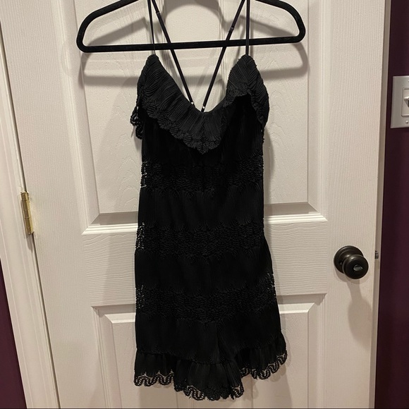 Black Lace Romper - Picture 3 of 4